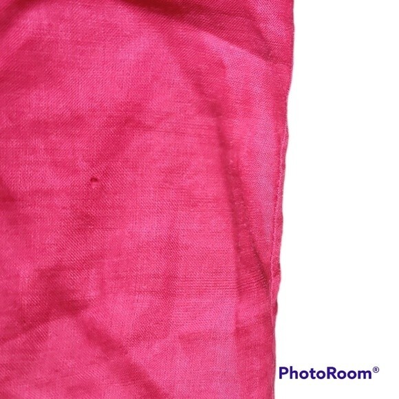 French Connection Pink Embroidered & Beaded Linen[Looking] Midi Dress - 2 - Picture 11 of 13